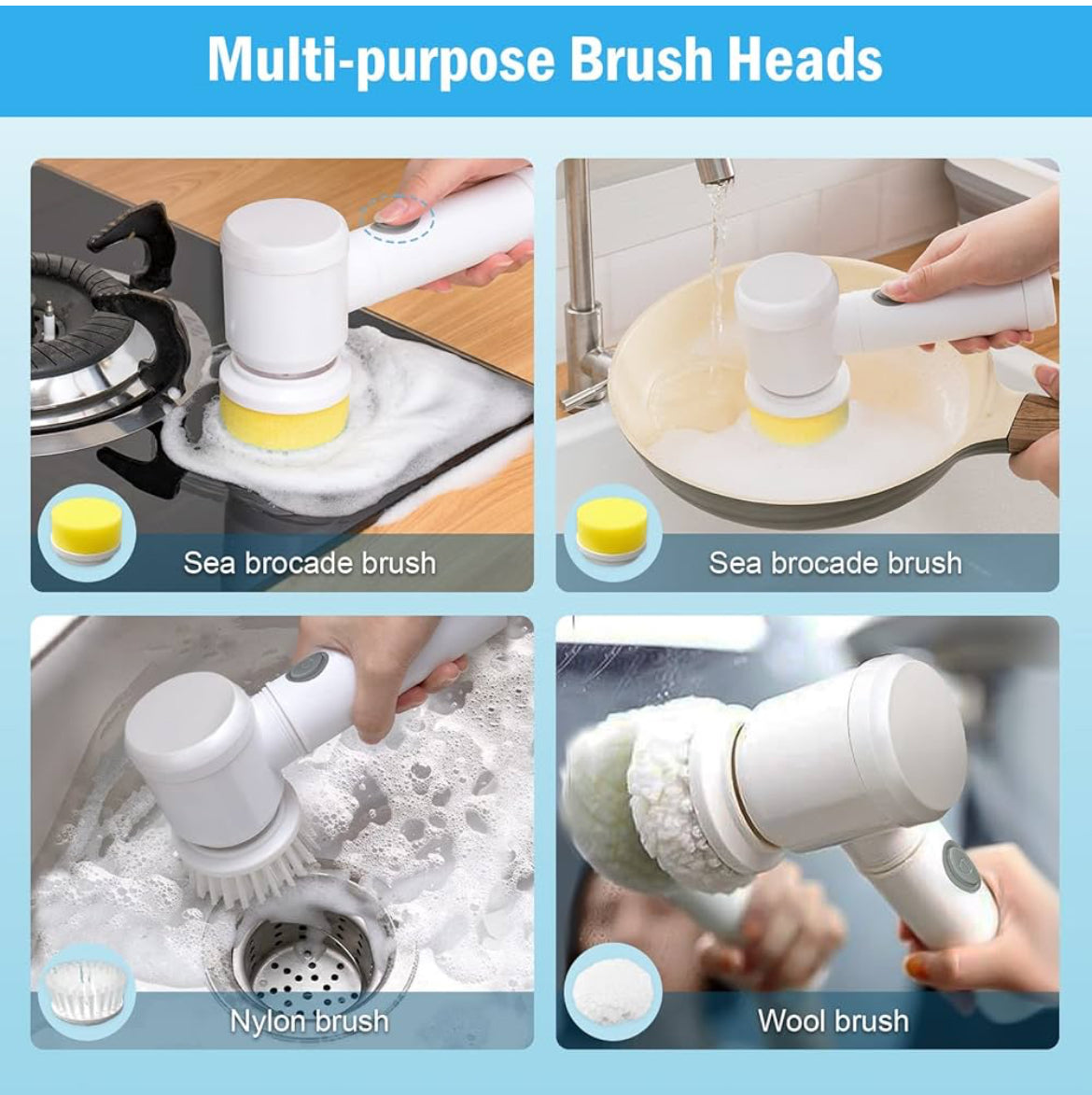 Brosse électrique sans fils